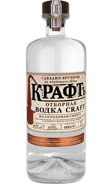 克拉夫特伏特加　(VODKA “CRAFT”) - 1.0 L : 克拉夫特伏特加　(VODKA “CRAFT”)